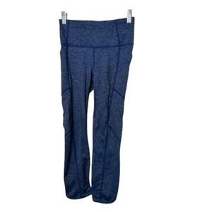Athleta Chaturanga to Town Yoga Leggings Blue Capri Women's Size XS